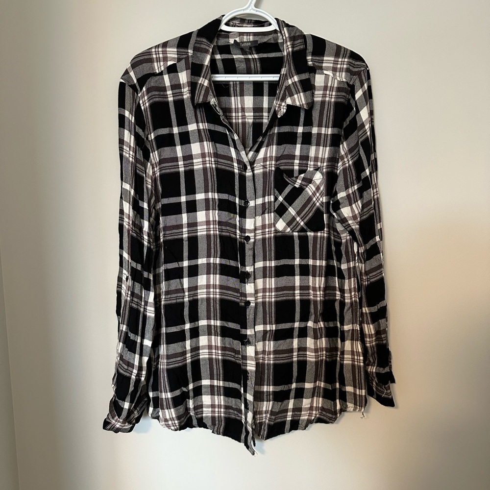 Plaid shirt - black brown